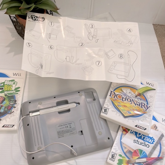 Wii U Draw Game Tablet & 3 U Draw Games: U Draw Studio, Pictionary, Doods BIG Ad - Picture 14 of 15